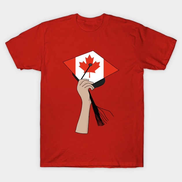 Holding the Square Academic Cap Canada T-Shirt by DiegoCarvalho